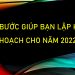 5 bước giúp bạn lập kế hoạch cho năm 2022